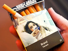 example of plain cigarette packaging (source: wikipedia.org)