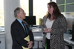 Prof Luzzatto during his visit to CEITEC, in a discussion with Prof Sarka Pospisilova