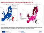 Obr. 16: Mezinárodní srovnání screeningových programů v EU