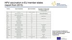 HPV vaccination in EU member states (report from 2015)