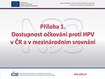 Příloha 1: Dostupnost očkování proti HPV v ČR a v mezinárodním srovnání