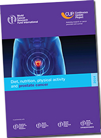 Diet, Nutrition, Physical Activity and Prostate Cancer (source: AICR)