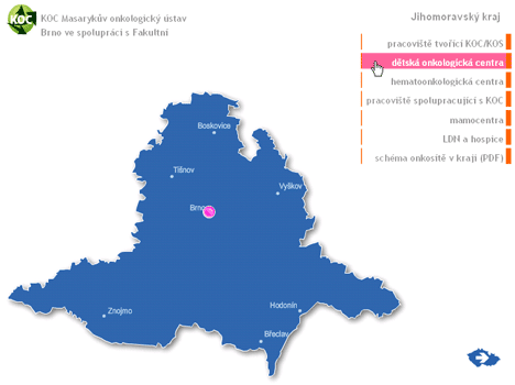 Dětská onkologická centra v Jihomoravském kraji