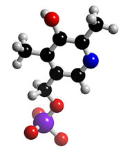 3D struktura vitamínu B6 (zdroj: 3dchem.com)