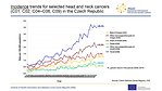 Incidence trends for selected head and neck cancers (C01, C02, C04–C06, C09) in the Czech Republic