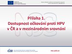 Příloha 1: Dostupnost očkování proti HPV v ČR a v mezinárodním srovnání