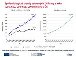 Epidemiologické trendy vybraných ZN hlavy a krku (C01, C02, C04–C06, C09) u mužů v České republice: incidence, mortalita a prevalence – absolutní počty