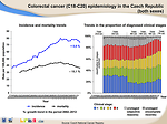 Fig. 12: Colorectal cancer (C18-C20) epidemiology in the Czech Republic (both sexes)